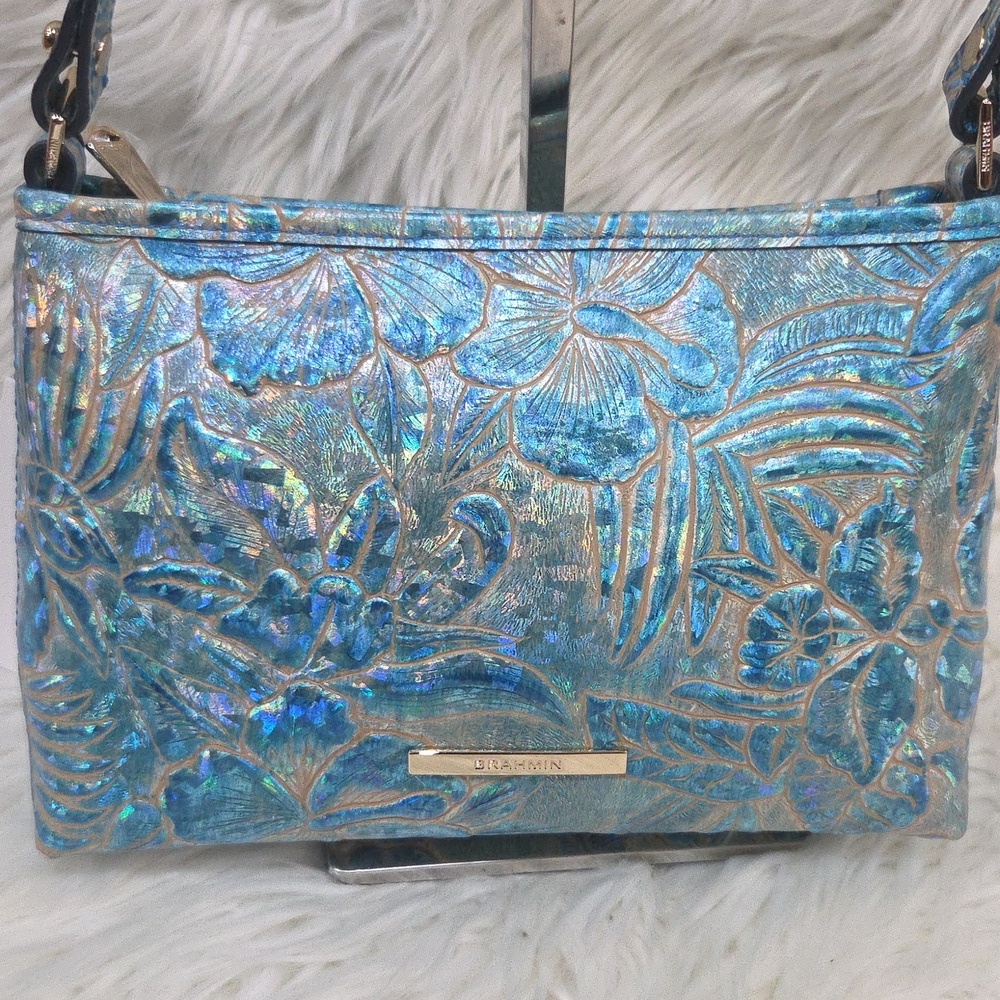 💙🔹️Brahmin 🔹️Blue Serenity  Sonic Lorelei  Genuine Leather  Shoulder Bag - Picture 4 of 13